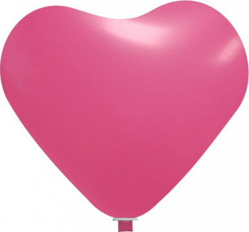 Balon latex jumbo inima fuchsia 90 cm 