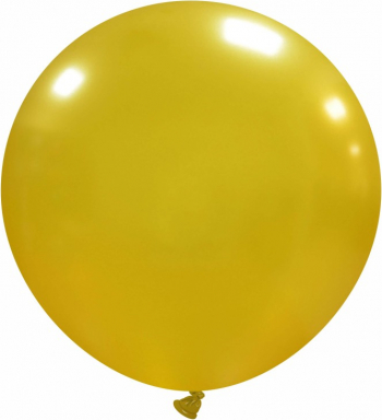 Balon latex metalizat auriu 45 cm 