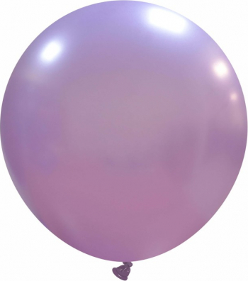 Balon latex metalizat liliac 45 cm 