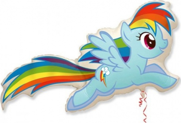 Balon mini figurina RAINBOW DASH multicolor 30 cm 