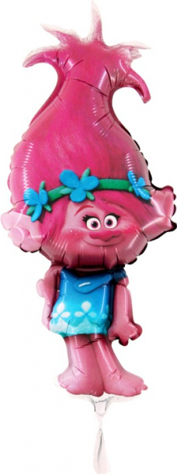 Balon mini figurina trolls multicolor 30 cm 