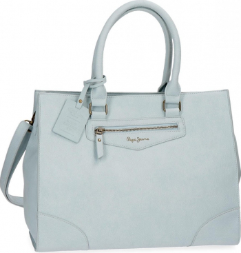 Geanta de mana 36 cm Pepe Jeans Olivia albastru 
