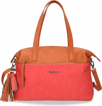 Geanta mana 35 cm Pepe Jeans Duane maron 