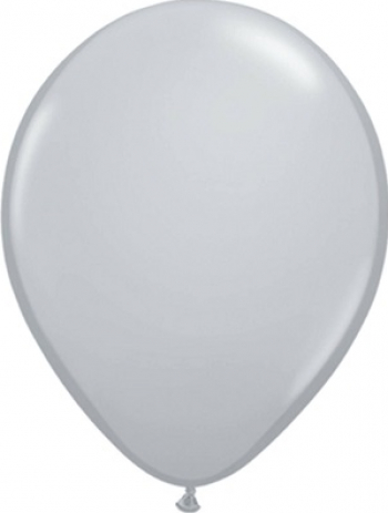 Set 10 baloane latex pastel macaron gri 28 cm 
