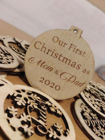 Glob de Craciun and Fist Family Christmas and personalizabil 10 cm 