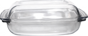 Vas yena dreptunghiular cu capac sticla termorezistenta WOL 5 1l 340x225x112mm 