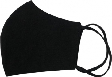 Masca anatomica neagra din bumbac reutilizabila