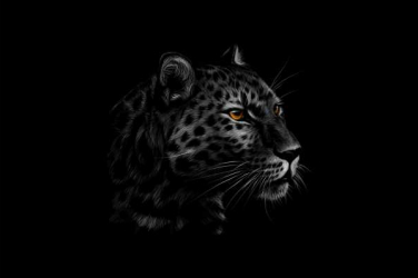 Tablou canvas cu rama si sistem de prindere leopard head 100x70 cm