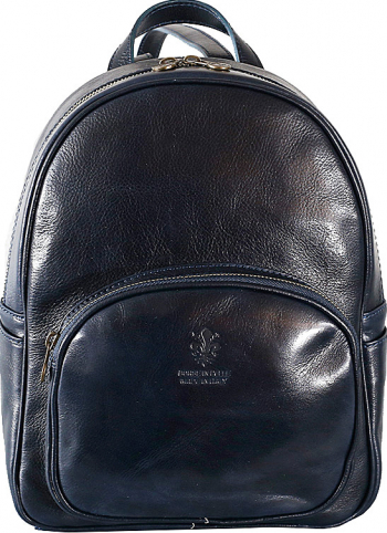 Rucsac dama din piele naurala vachetta bleumarin FR115E 