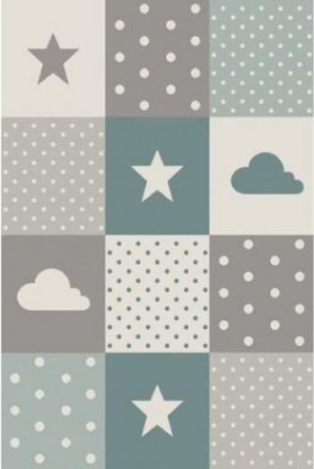 Covor Merinos Pastel Kids 22755-253-Albastru 140 X 200 cm densitate covor 3 KG/m and sup2 grosime covor 13 mm 