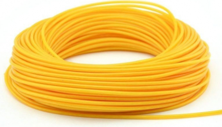 Fir electroluminescent El Wire neon 2.8 mm insertie metalica permite modelare galben
