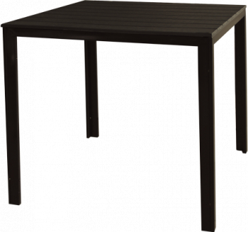 Masa patrata profesionala evenimente catering balcon RAKI 78 cm culoare cafea blat POLYWOOD 