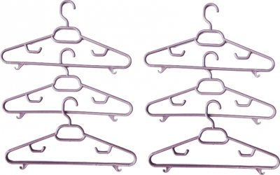 Umerase din plastic mov deschis set 6 bucati 