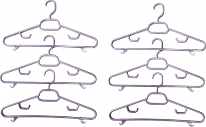 Umerase din plastic mov inchis set 6 bucati 