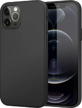 Husa de protectie din silicon soft pentru iPhone 12 Pro Max carcasa spate bumper Negru 
