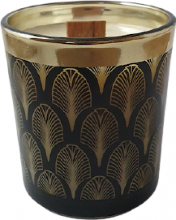 Lumanare parfumata handmade in Romania Bright So Glow Lemn de trandafir si Ambra 155 gr 