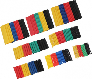 Set 328 tuburi termocontractabile pentru izolatie electrica si cablaj material ignifug multicolor 