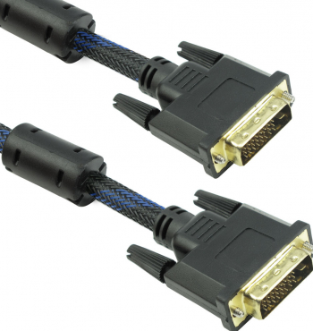 Cablu digital DVI-D Detech 3M tata 24+1pini single link dublu ecranat 