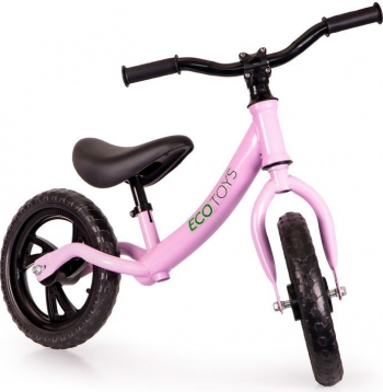 Bicicleta fara pedale scaun reglabil Roz 83x53x41 