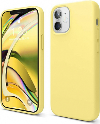 Husa de protectie din silicon soft pentru iPhone 12 Mini carcasa spate bumper Galben BBL1974 