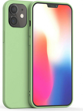 Husa de protectie din silicon soft pentru iPhone 12 Mini carcasa spate bumper Verde BBL1969 