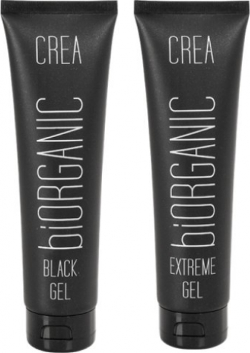Set Promotional Gel negru styling + Gel fixare puternica BiOrganic Maxxelle 2150 ml