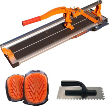 Masina de taiat gresie si faianta 600 mm aparat profesional dispozitiv cu rulmeti + gletiera genunchiere