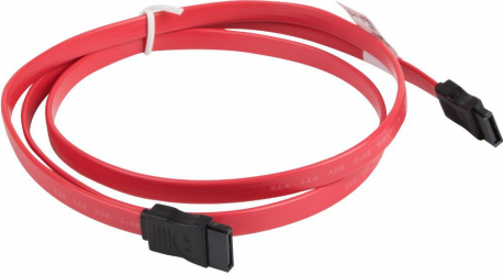 Cablu de date SATA III mama la SATA III mama Lanberg 6 Gb/s 100 cm rosu 