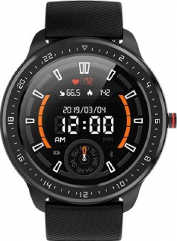 Smartwatch 44mm full touch ecran rotund negru multi sport ritm cardiac 