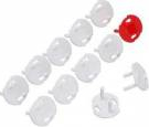 Set 12 capace protectie priza dop priza siguranta copii plastic alb FMD135 