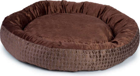 Culcus Confortabil Pentru Caini Sau Pisici Oval Diametru 70 cm Maro 