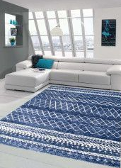 Covor Merinos Indigo 22381 335-Blue 160 x 230 CM grosime 13 mm 