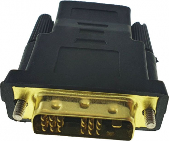 Adaptor Lanberg cu conectori HDMI mama la DVI-D 18+1 tata rezolutie Full HD 1080p negru 