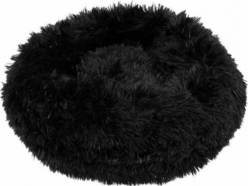 Culcus moale pentru caine/pisica negru 40 cm Springos 