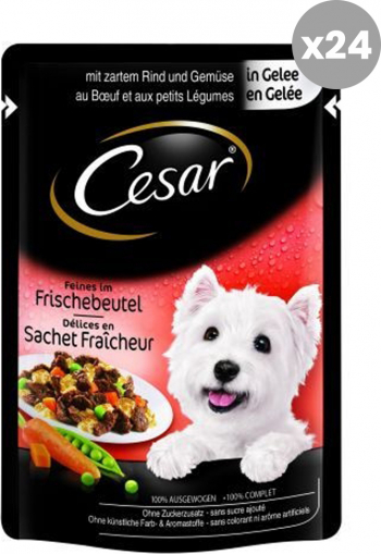 Hrana Umeda Cesar Plic Caini Vita si Legume 24x100 g