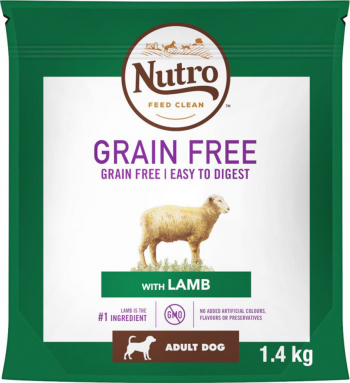 Hrana Uscata Nutro Grain Free Adult Caine Talie Medie Miel 1.4 kg 