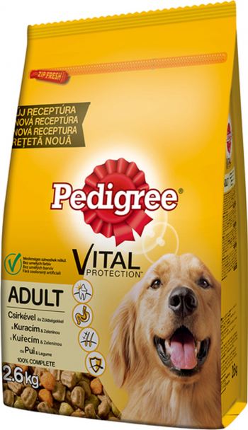 Hrana Uscata Pedigree Adult Caini Pui si Legume 2.6 kg 