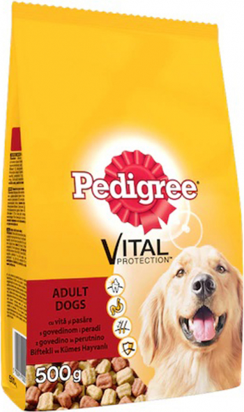 Hrana Uscata Pedigree Adult Caini Vita si Pui 500 g 
