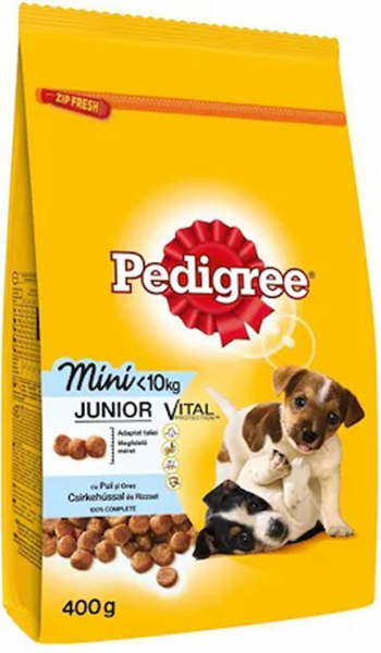 Hrana Uscata Pedigree Junior Caini Pui si Orez 400 g 09632 