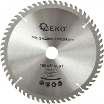 Disc circular pentru lemn 185x20x60T Geko G00092 