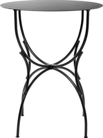 Masa Gradina Venetia Din fier Forjat Lucrat Manual BalustradeTM Negru 770x630 Fier Plin 16 mm grosime