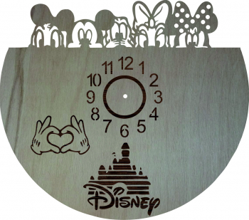 Ceas personalizat Disney Lemn 40x45 cm 