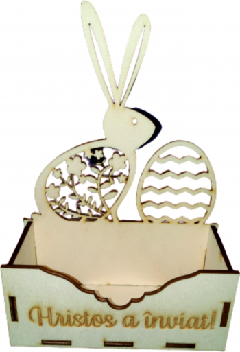 Cutie mare pentru Aranjamente Florale Paste Lemn 20x9 cm 