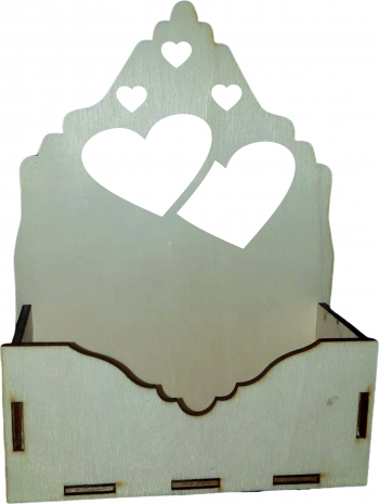 Cutie mica pentru Aranjamente Florale Lemn 15x7 cm 