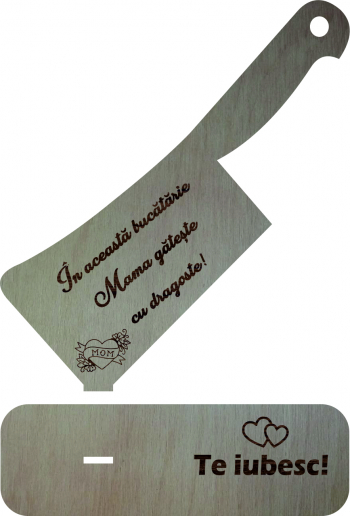 Decoratiune bucatarie pentru mama Lemn 17x15cm 