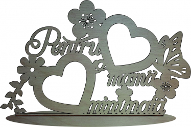 Decoratiune mama cu rame foto Lemn 21x34 cm 