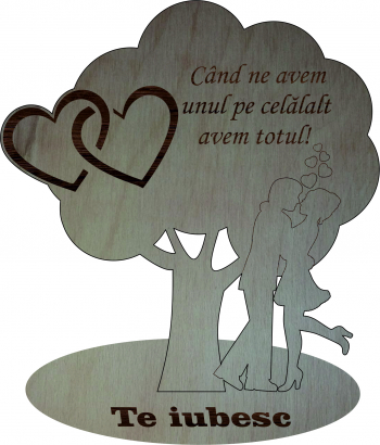 Decoratiune personalizata Lemn 15x15 cm 