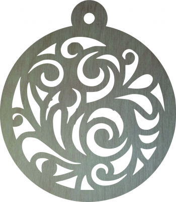 Glob de Craciun Decorativ Lemn 9 cm GL117 