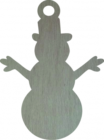 Glob de Craciun Model Om de zapada Lemn 9 cm GL84 