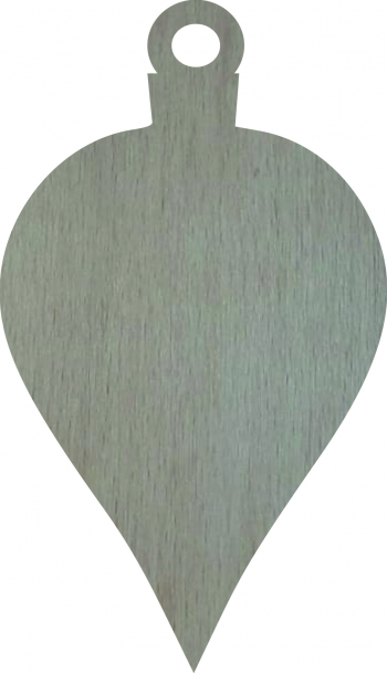 Glob de Craciun Simplu Lemn 9 cm GL82 